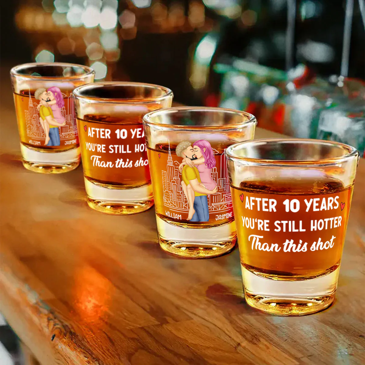 Hotter Than This Shot - Personalized Shot Glass - Image 3