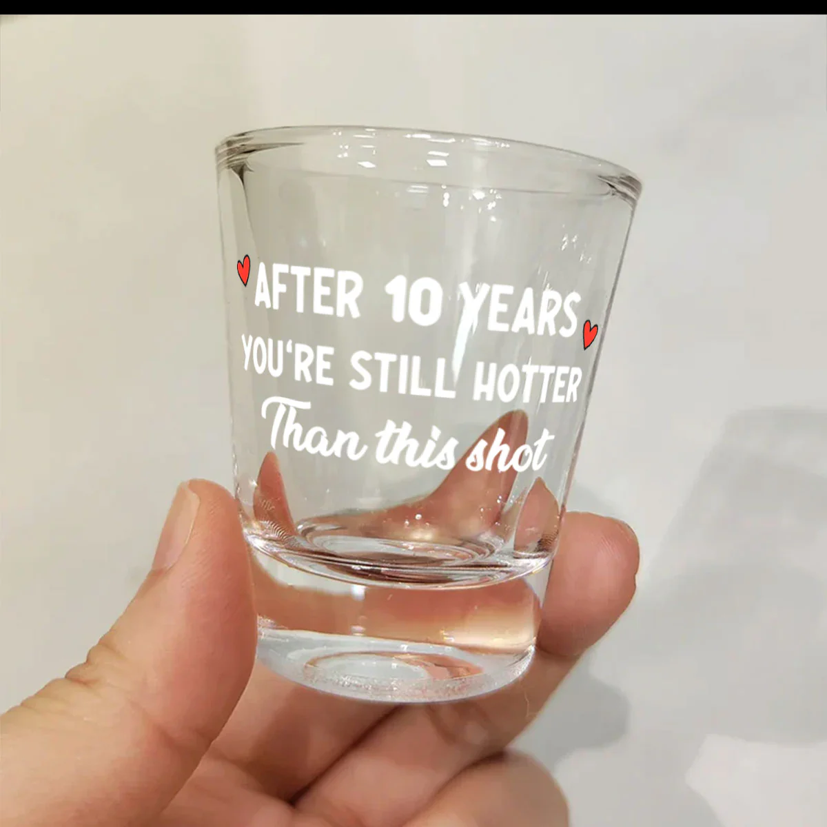 Hotter Than This Shot - Personalized Shot Glass - Image 4