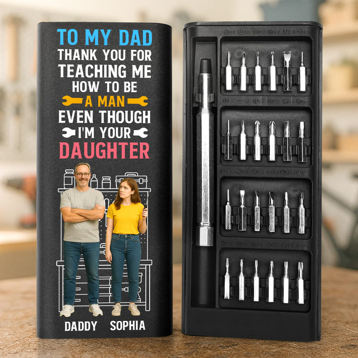 How To Be A Man Even Though - Personalized Screwdriver Set