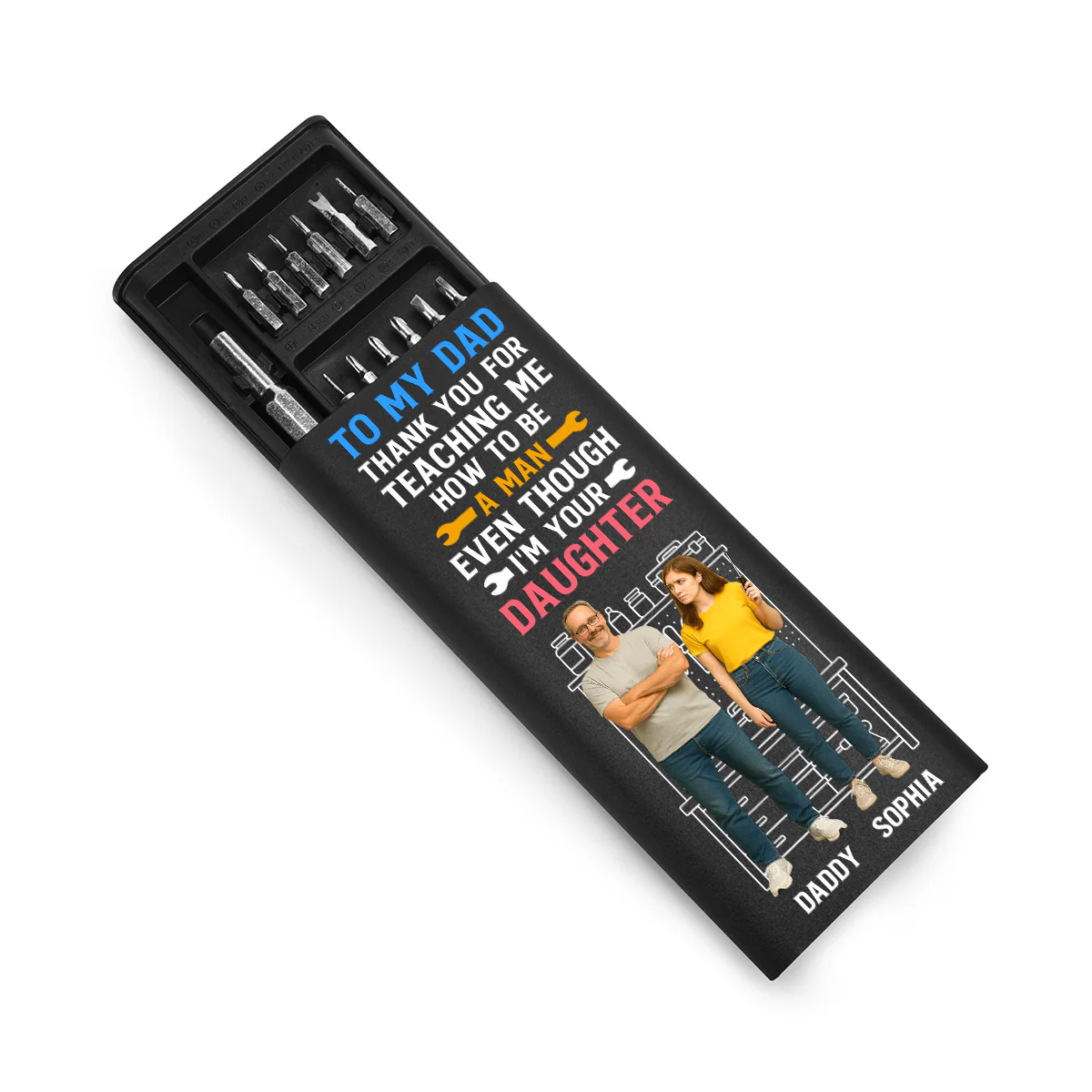 How To Be A Man Even Though - Personalized Screwdriver Set - Image 2