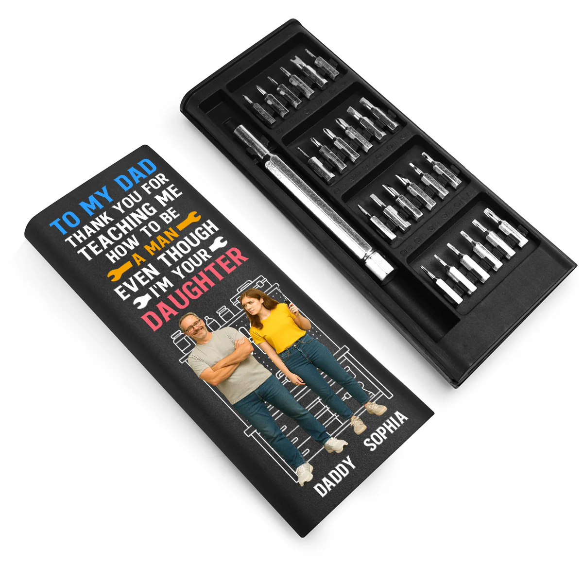 How To Be A Man Even Though - Personalized Screwdriver Set - Image 4