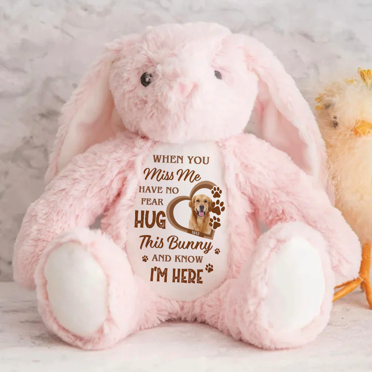 Hug This Bunny And Know I’m Here - Personalized Stuffed Bunny - Image 7
