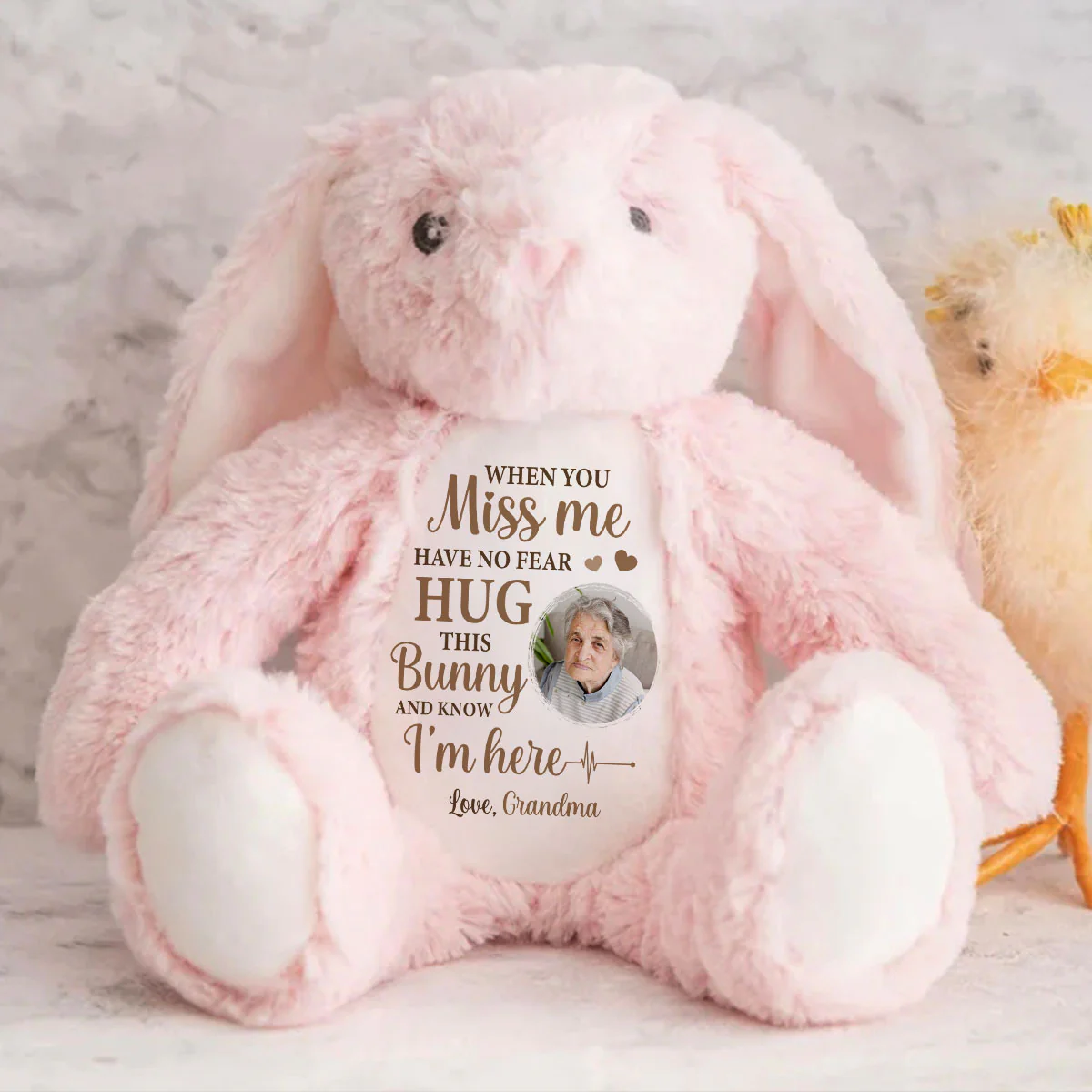 Hug This Bunny And Know I'm Here - Personalized Stuffed Bunny - Image 7