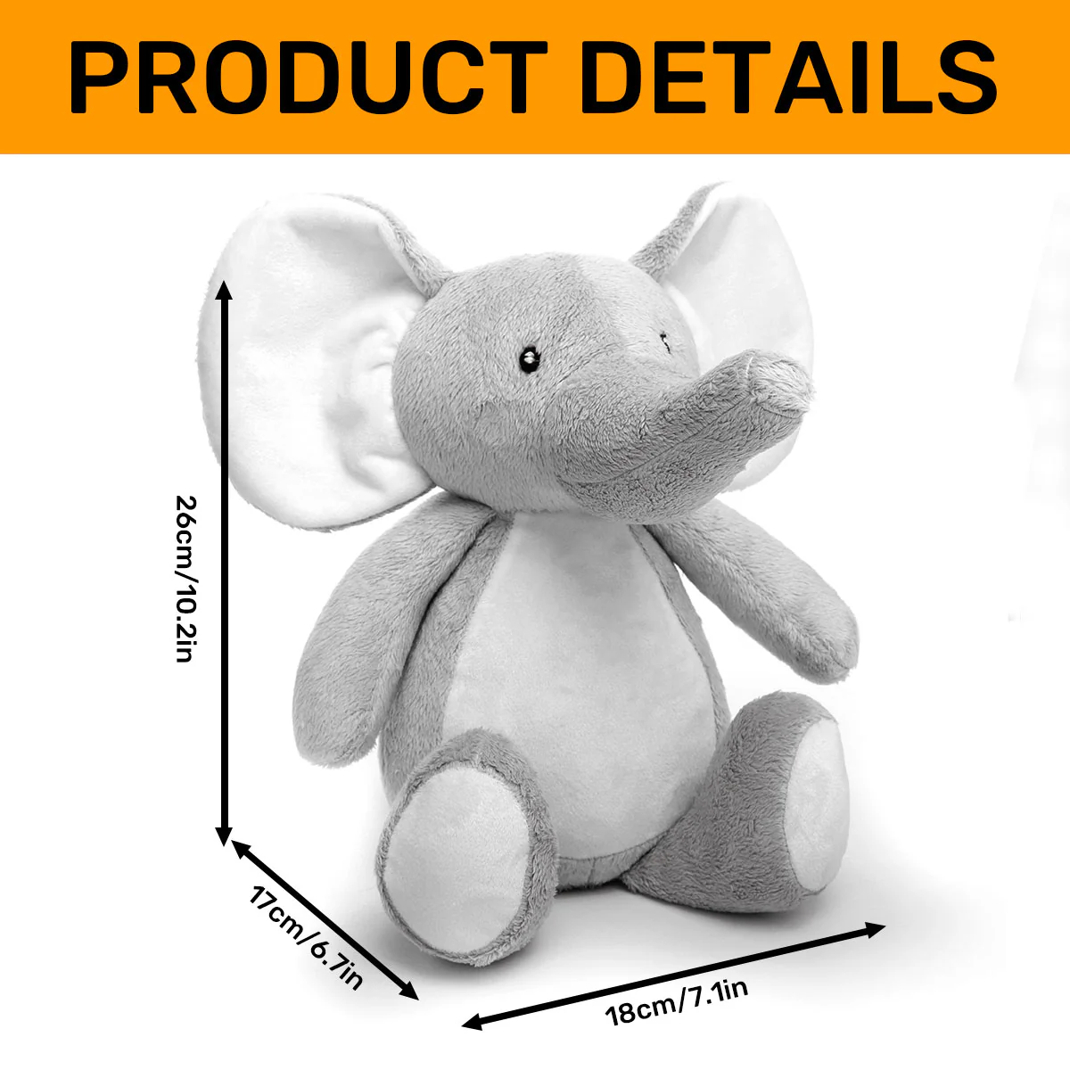 Hug This Elephant - Personalized Stuffed Elephant - Image 6