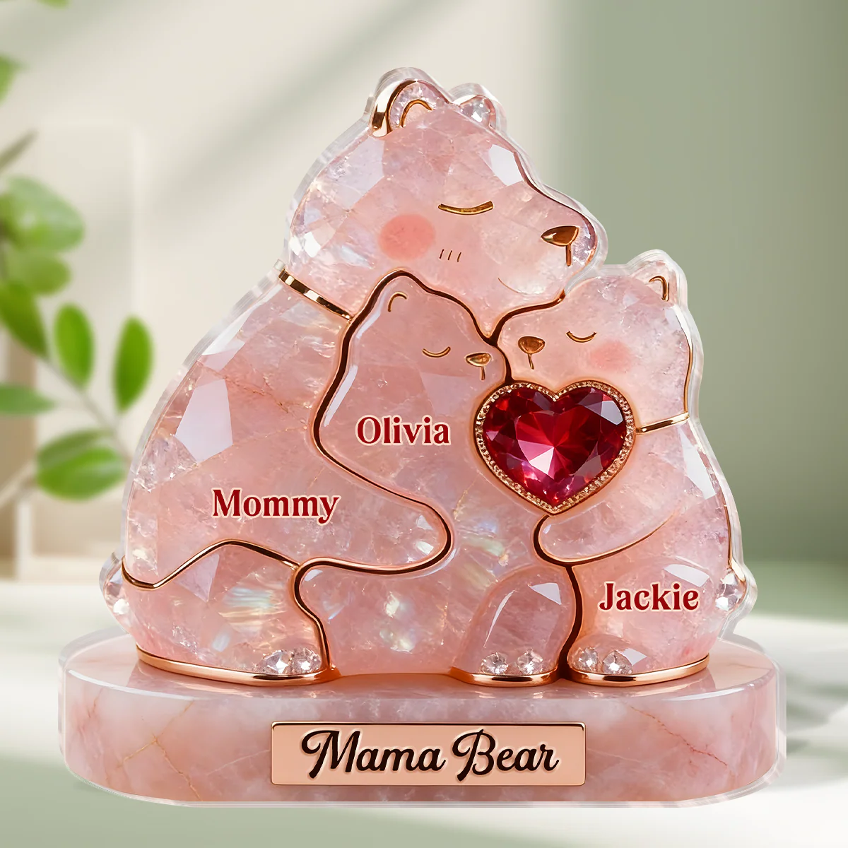 Hugs Of Love Forever - Personalized Custom Shaped Acrylic Plaque
