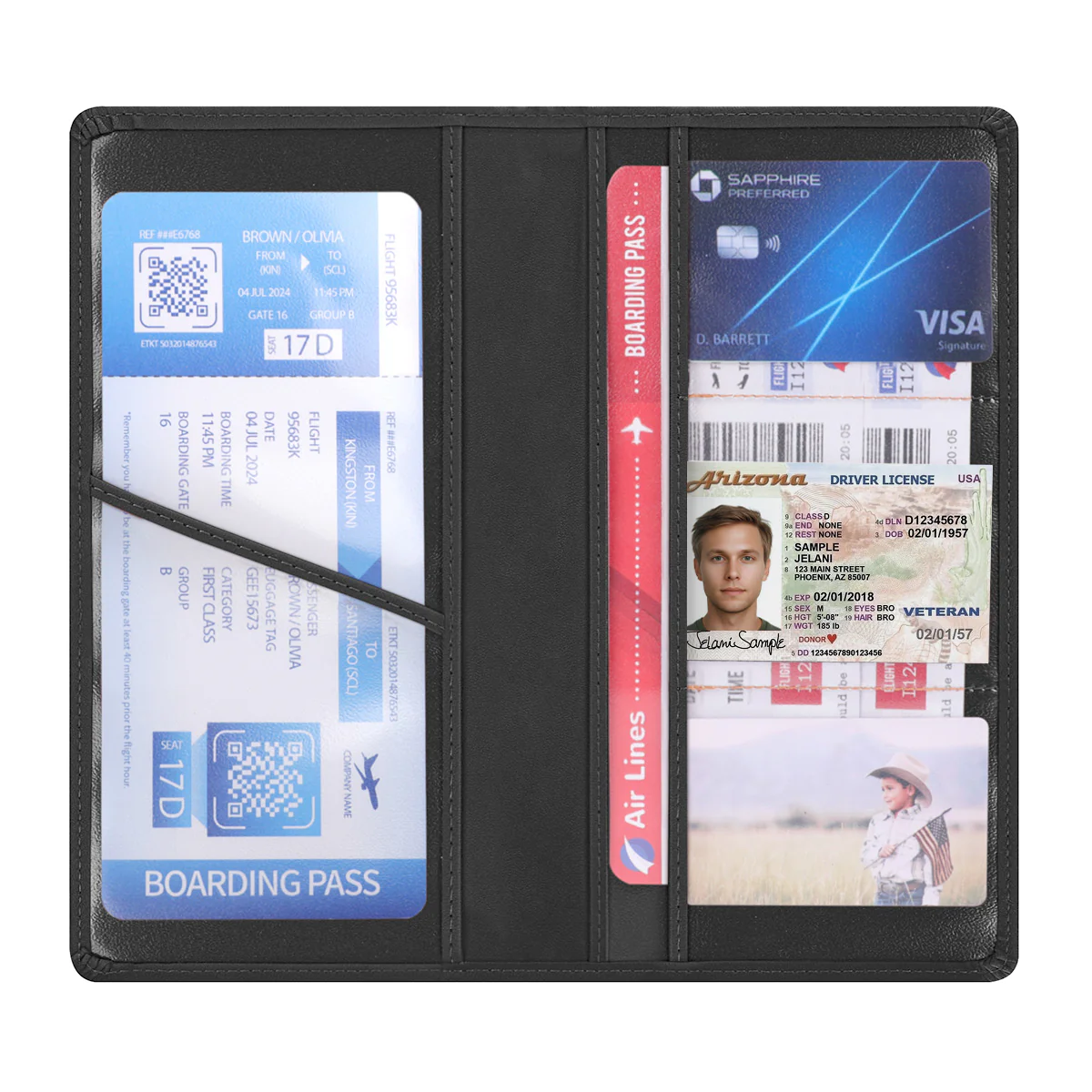 Husband And Wife Travel Partners For Life - Personalized Car Registration And Insurance Holder - Image 6