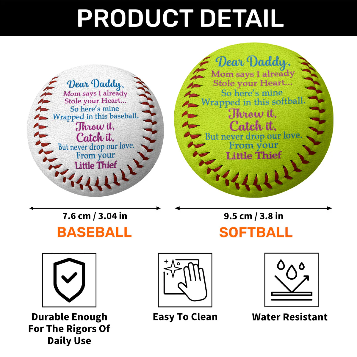 I Already Stole Your Heart - Personalized Baseball & Softball - Image 7