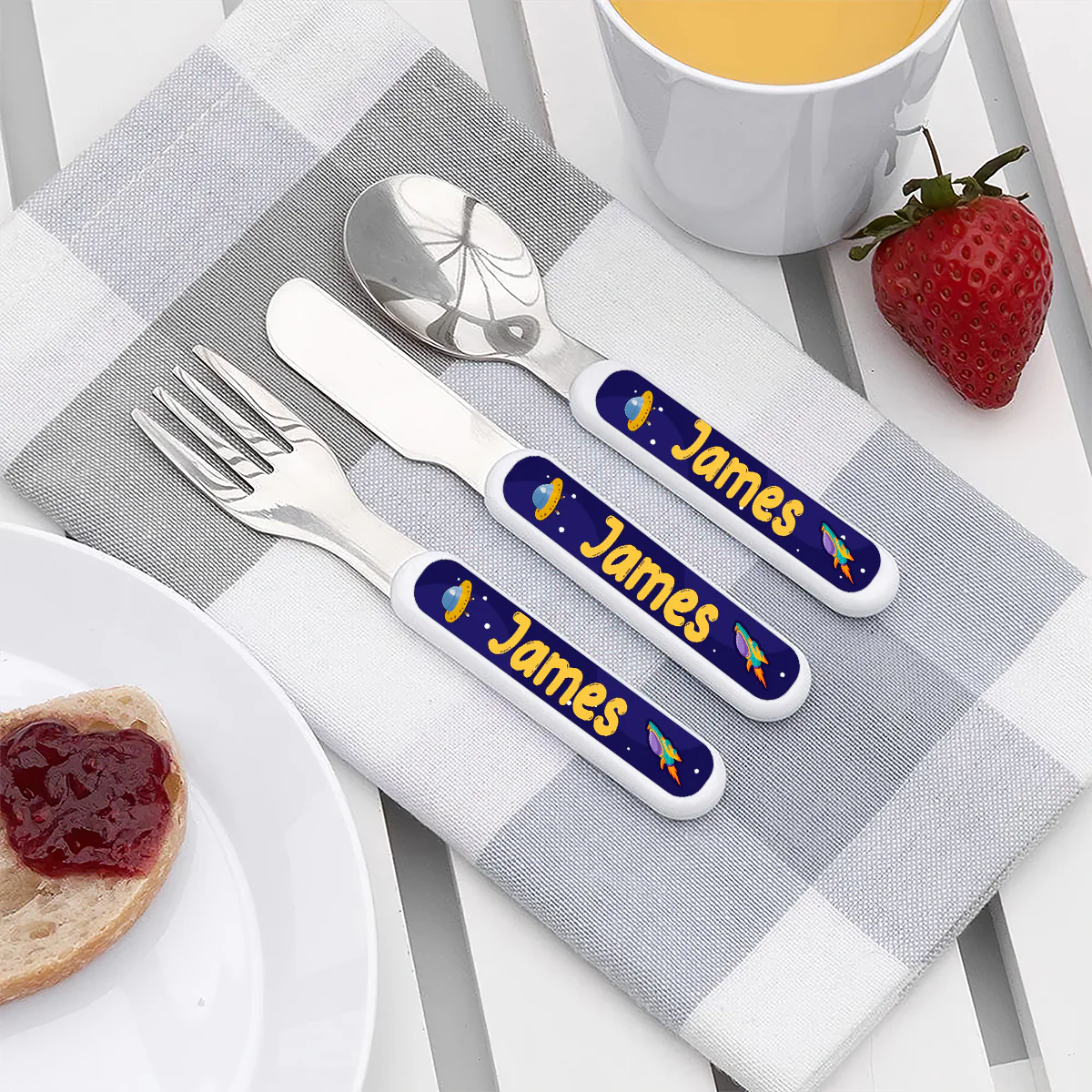 I Am A Child Of God - Personalized Cutlery Set - Image 4