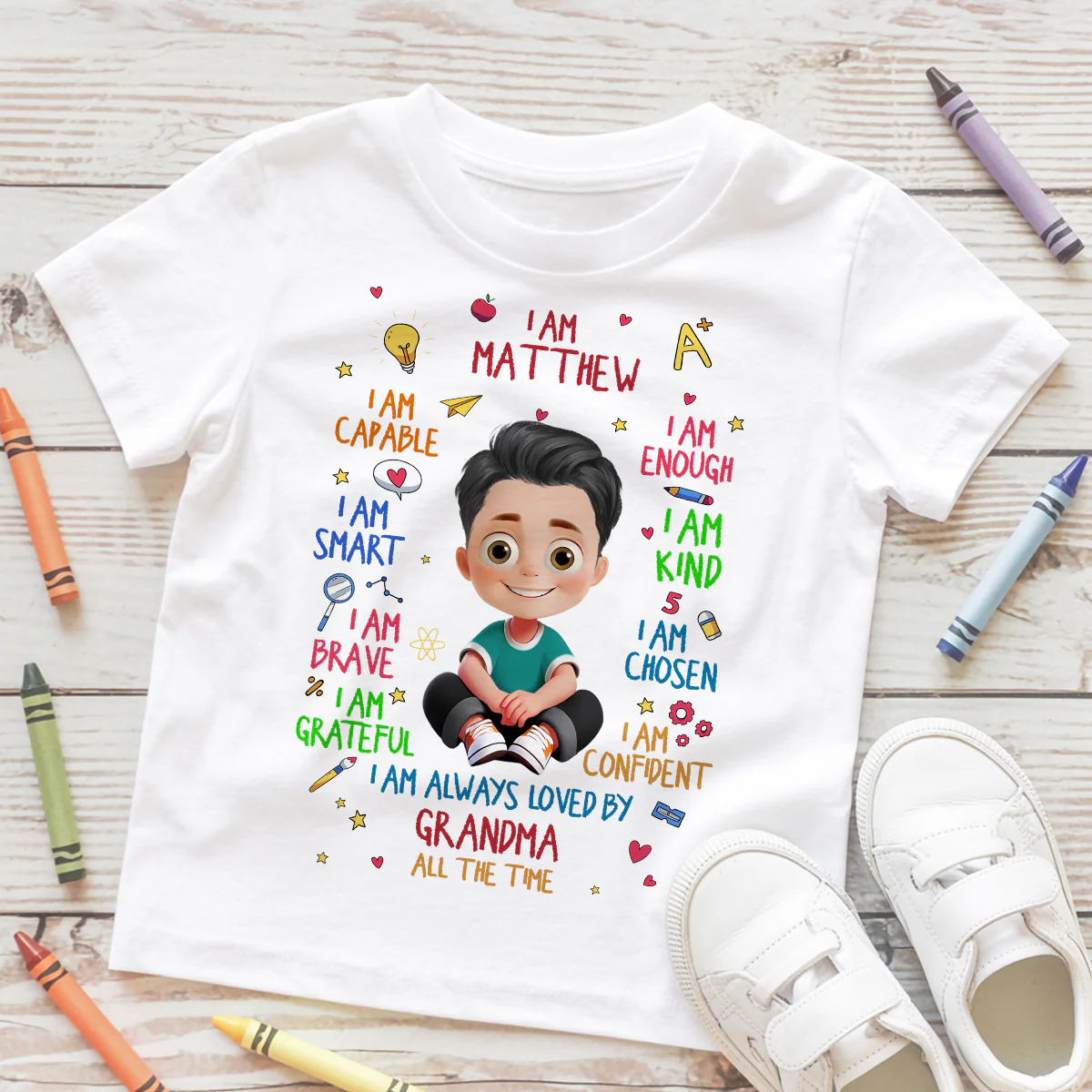 I Am Always Loved - Personalized Kid T-Shirt - Image 2
