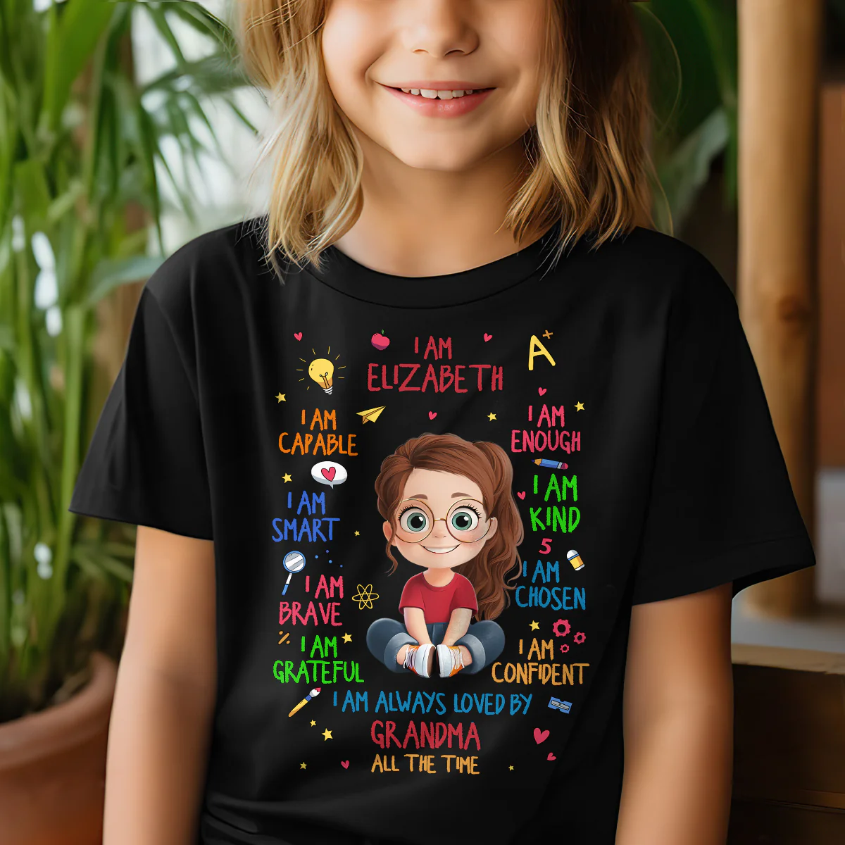 I Am Always Loved - Personalized Kid T-Shirt - Image 5