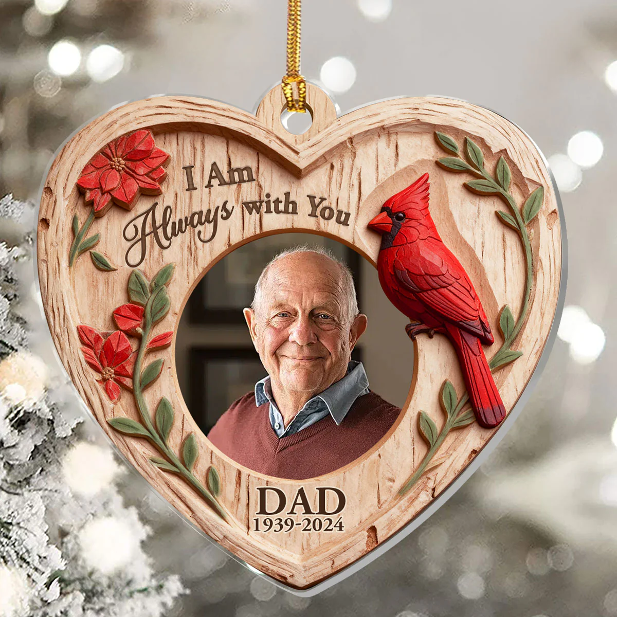 I Am Always With You - Personalized 1-Layer Acrylic Ornament - Image 5