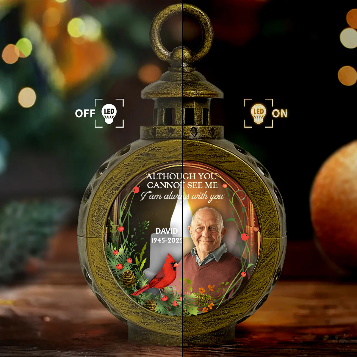 I Am Always With You - Personalized Lantern Night Light - Image 3