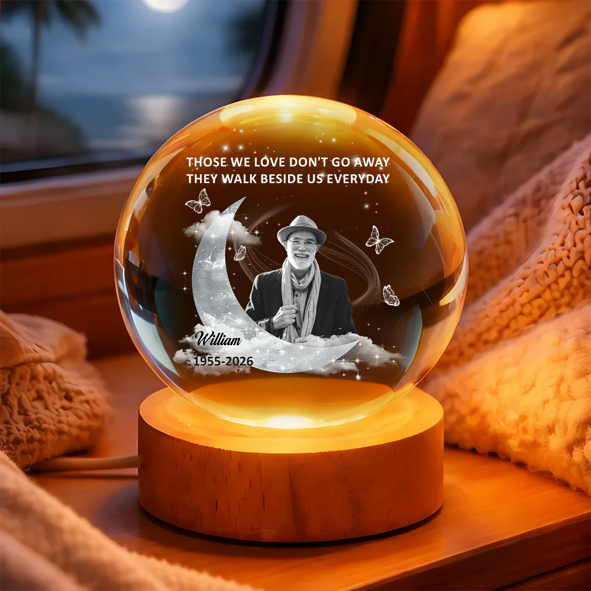 I Am Always With You - Personalized Crystal Ball Night Light - Image 6