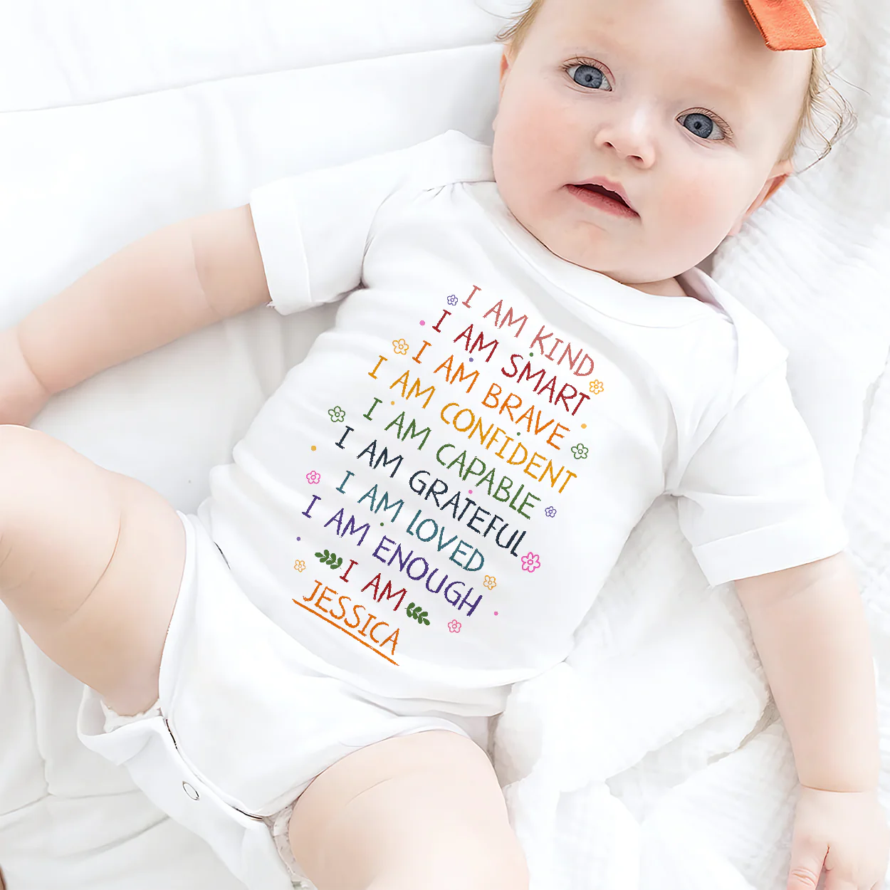 I Am - Personalized Baby Onesie - Image 2