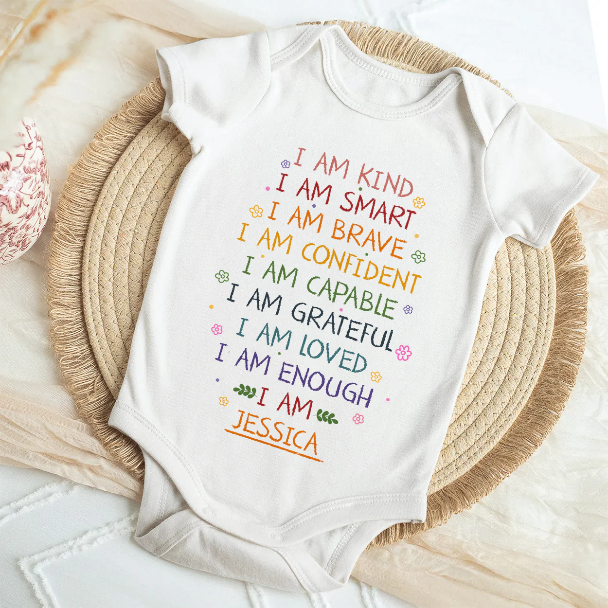 I Am - Personalized Baby Onesie - Image 4