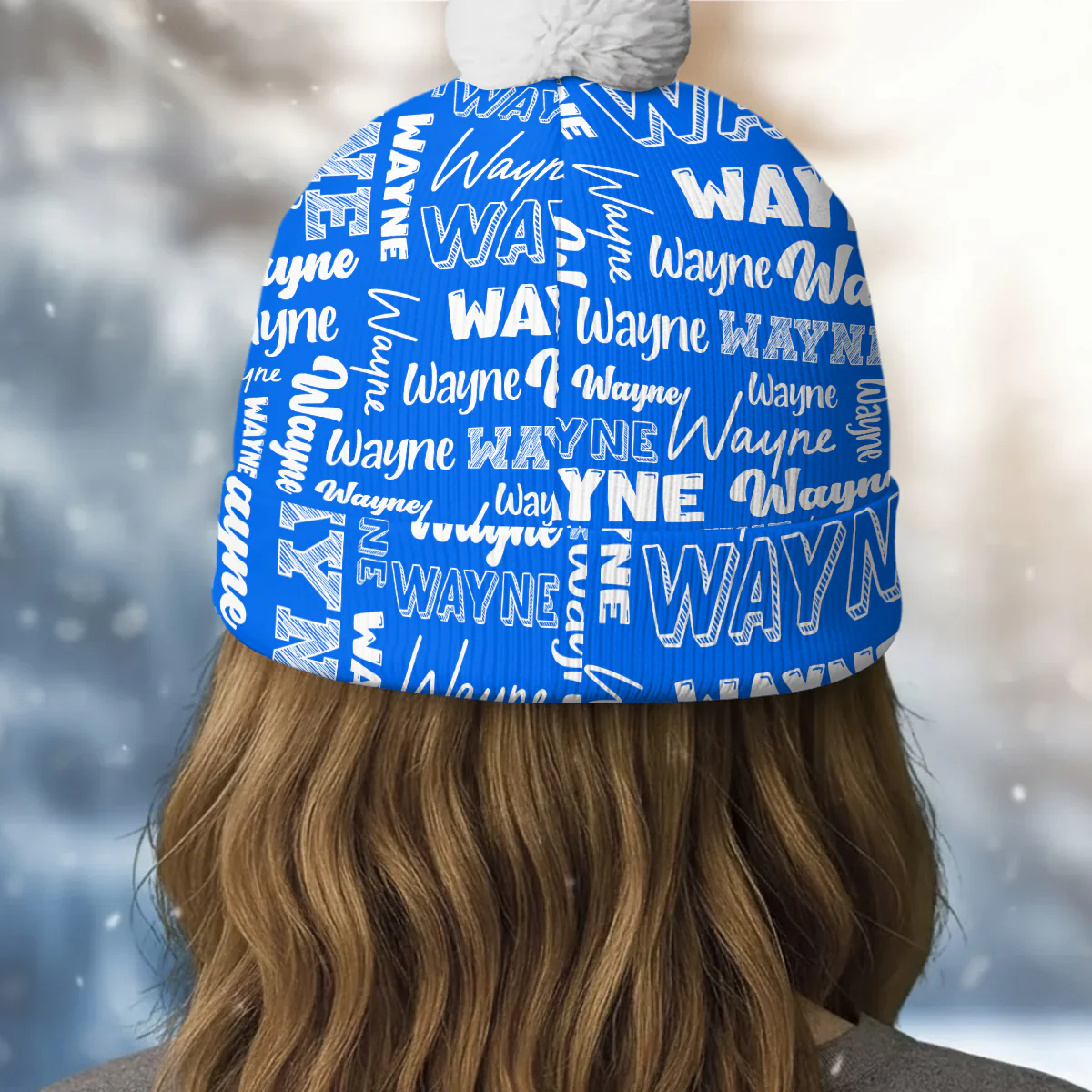 I Am - Personalized Bobble Beanie Hat - Image 4