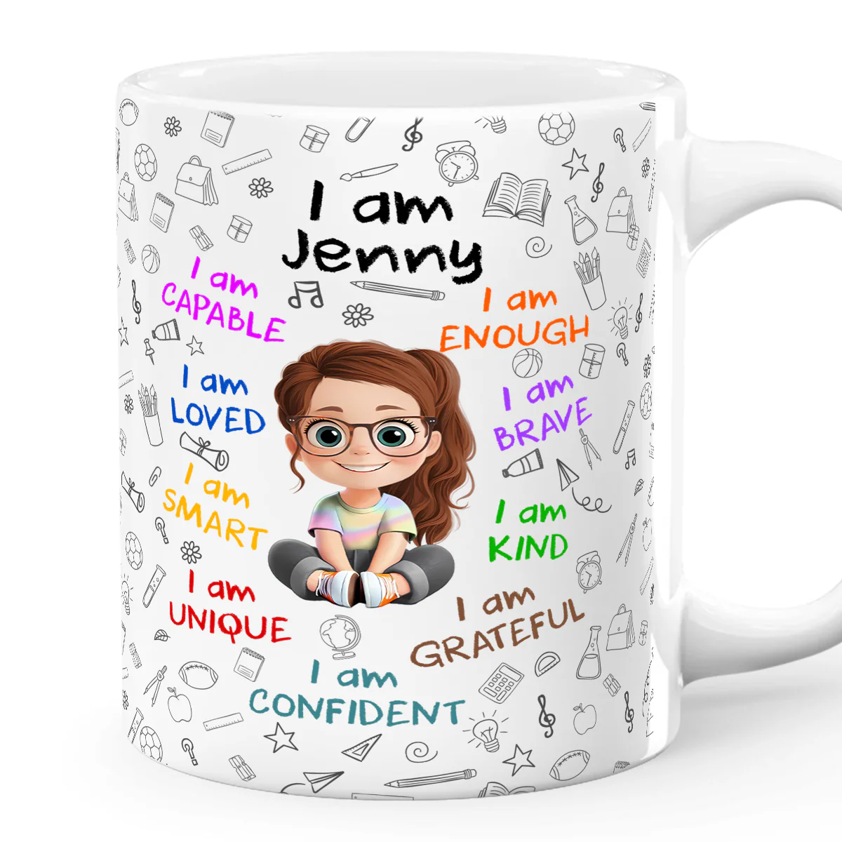 I Am - Personalized Ceramic Coffee Mug