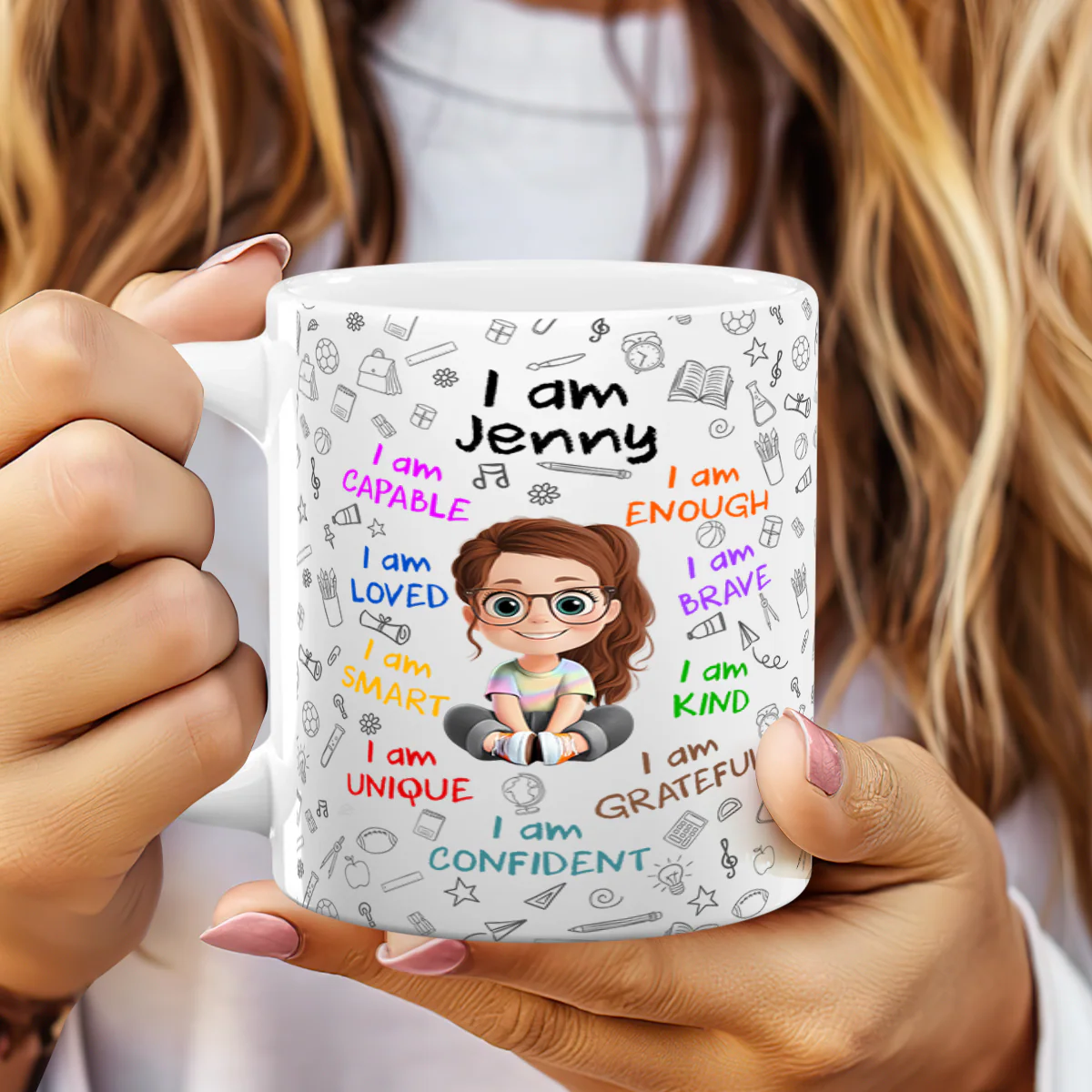 I Am - Personalized Ceramic Coffee Mug - Image 2