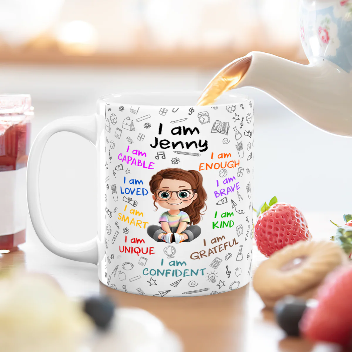 I Am - Personalized Ceramic Coffee Mug - Image 4