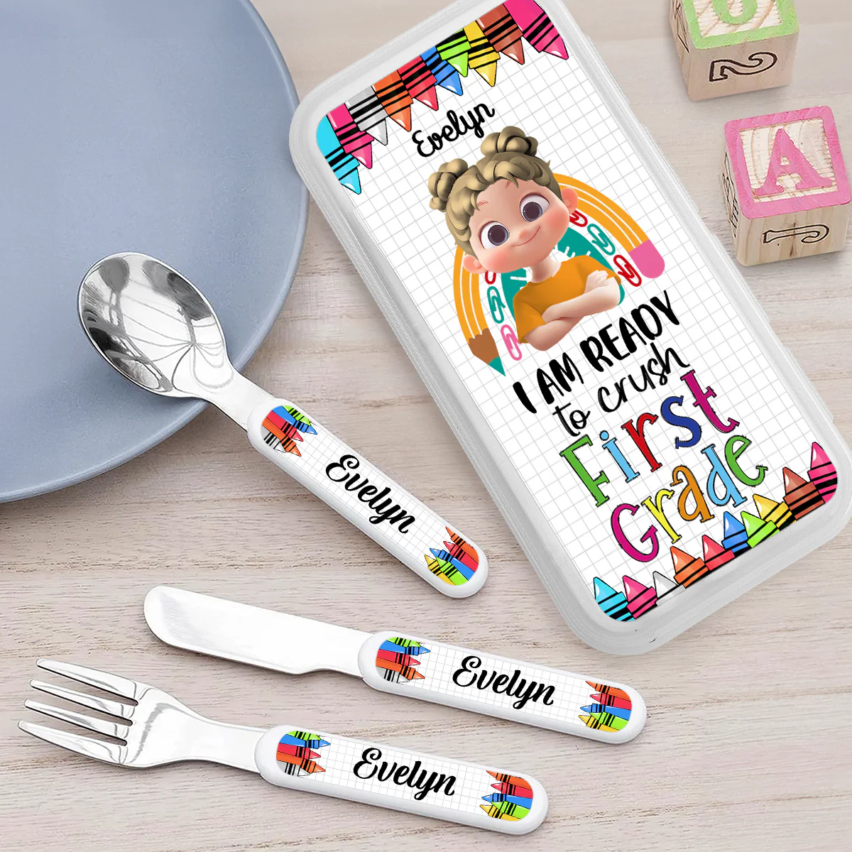 I Am Ready To Crush - Personalized Cutlery Set
