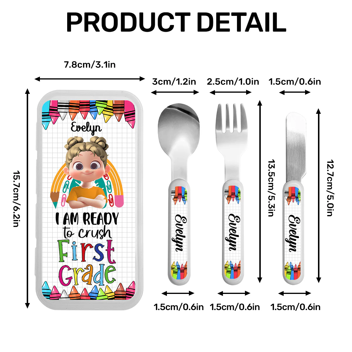 I Am Ready To Crush - Personalized Cutlery Set - Image 7