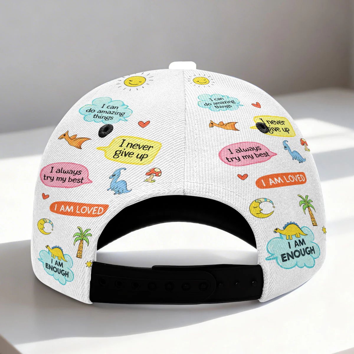 I Am Smart Loved Enough - Personalized Kid Classic Cap - Image 6