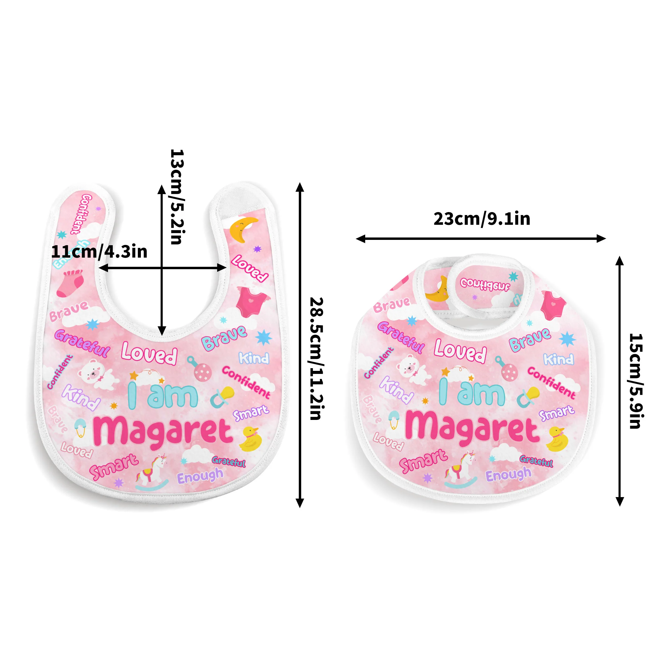 I Am Smart - Personalized Baby Bib - Image 4