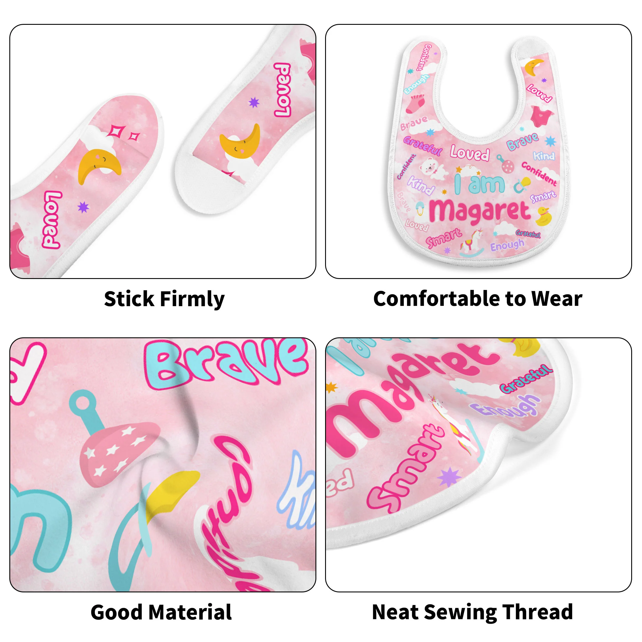 I Am Smart - Personalized Baby Bib - Image 5