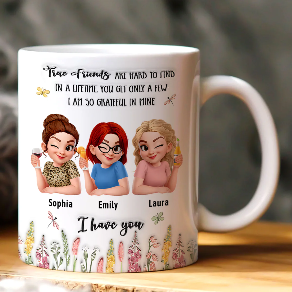 I Am So Grateful - Personalized Ceramic Coffee Mug