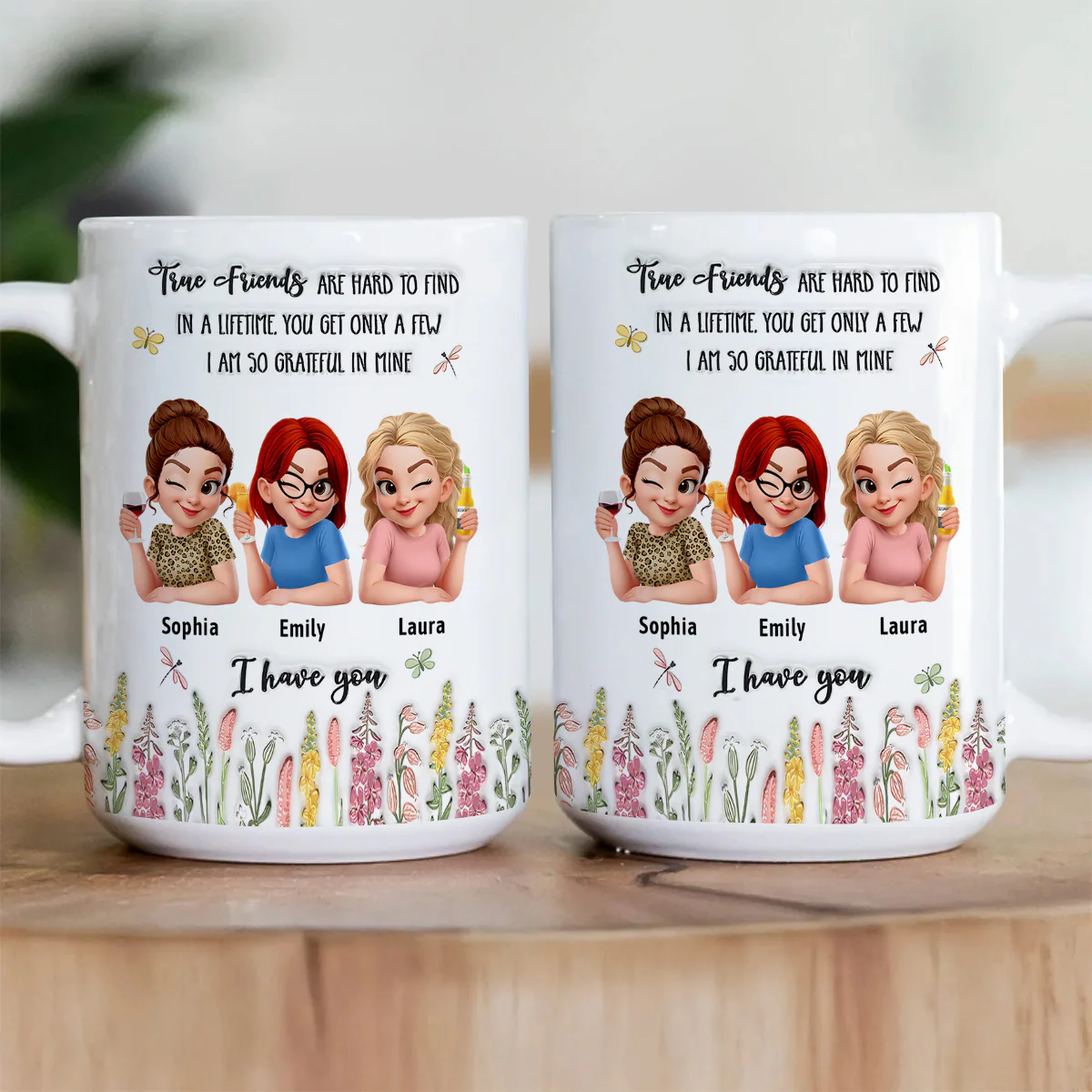 I Am So Grateful - Personalized Ceramic Coffee Mug - Image 3