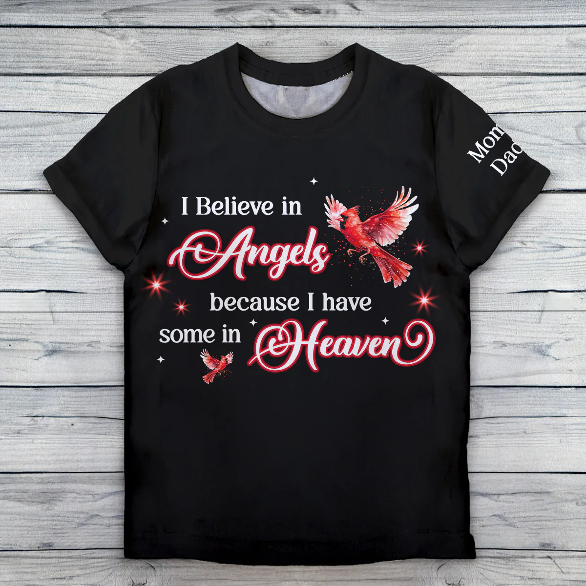 I Believe In Angels - Personalized All-Over-Print T-Shirt