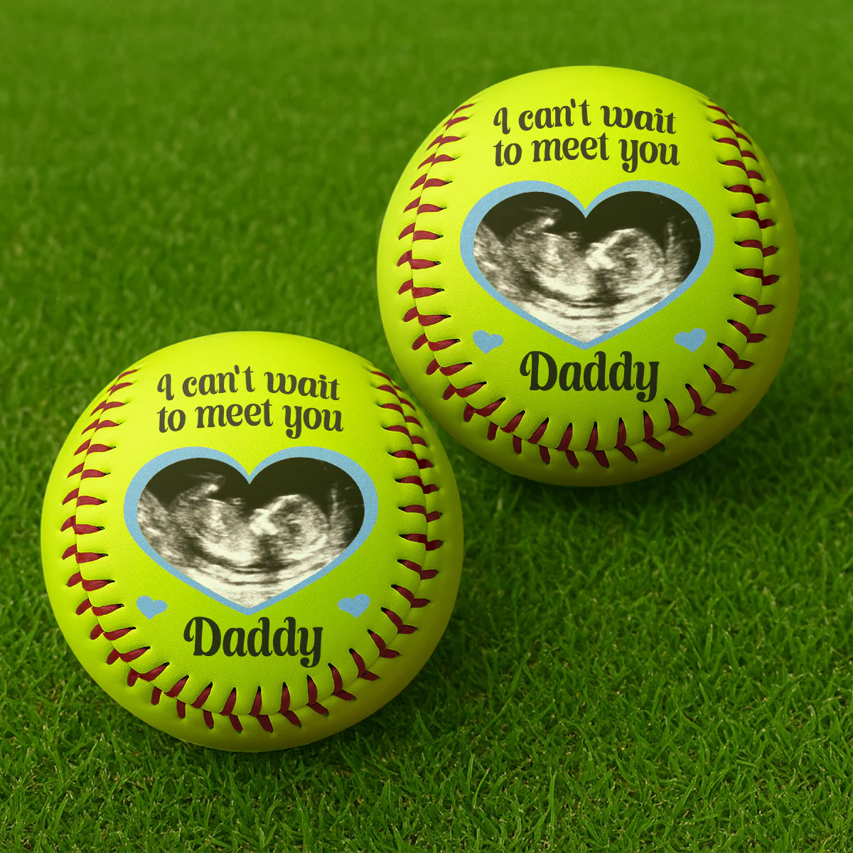 I Can’t Wait To Meet You - Personalized Softball - Image 4