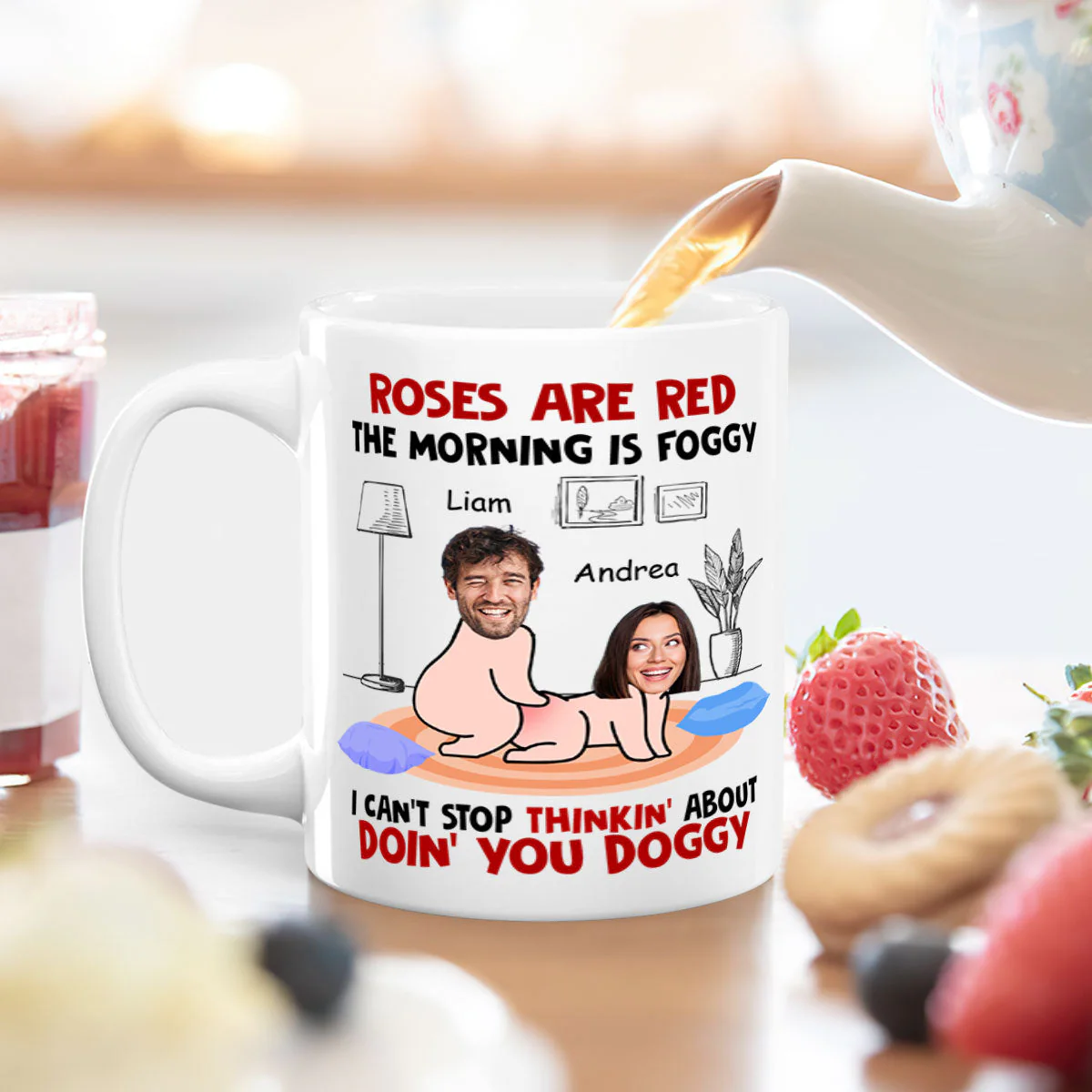 I Can't Stop Thinking - Personalized Mug - Image 4