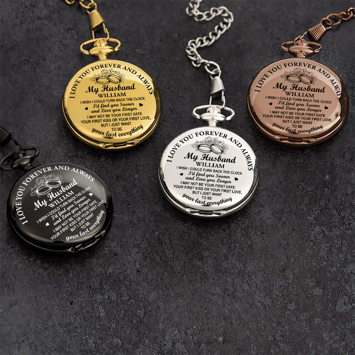I’d Find You Sooner And Love You Longer - Personalized Pocket Watch - Image 3