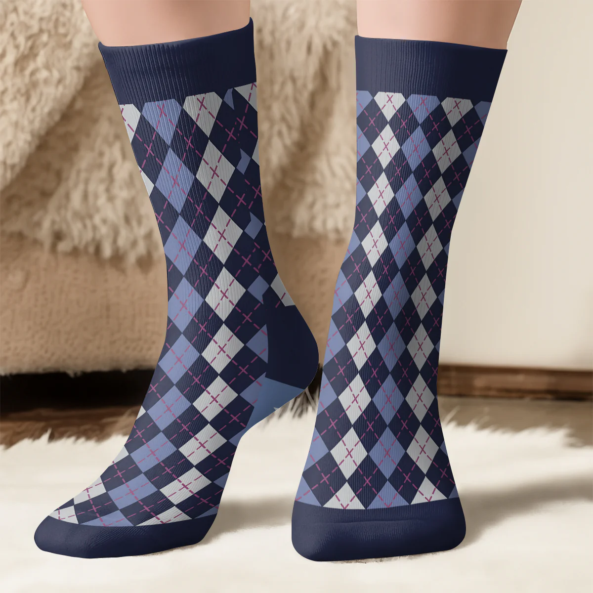 I'd Rather Be Golfing - Personalized Custom Socks - Image 3