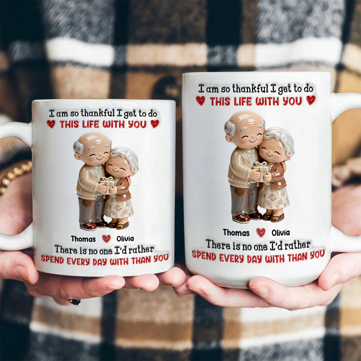 I’d Rather Spend Every Day With You Couple - Personalized Ceramic Coffee Mug - Image 4