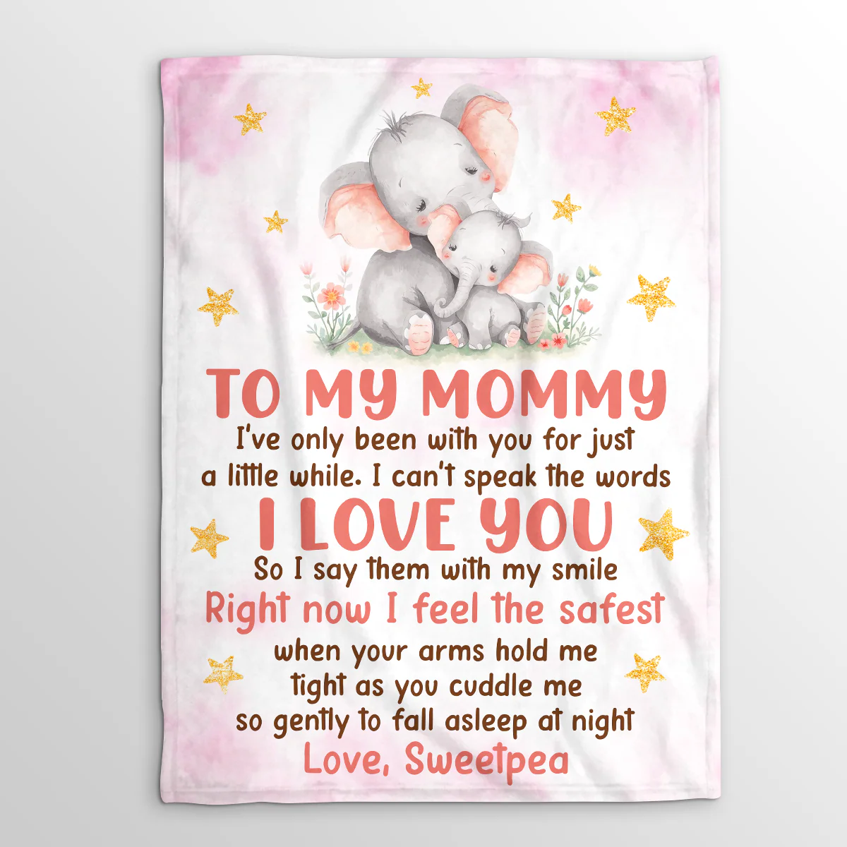 I Feel The Safest When Your Arms Hold Me - Personalized Fleece Blanket - Image 3