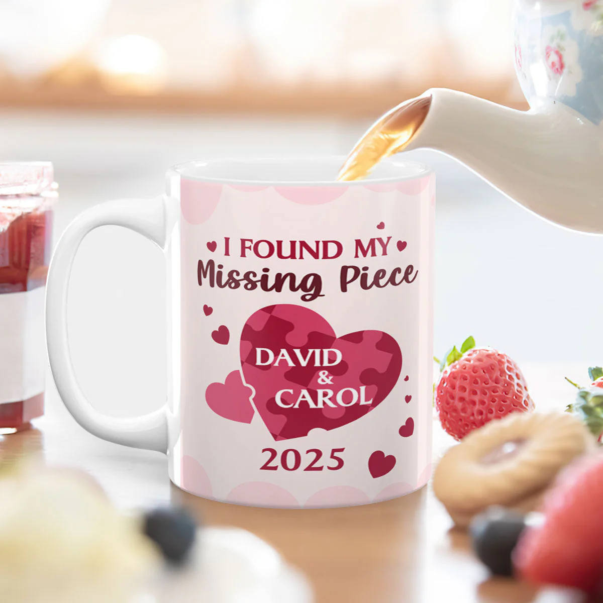 I Found My Missing Piece - Personalized Mug - Image 4