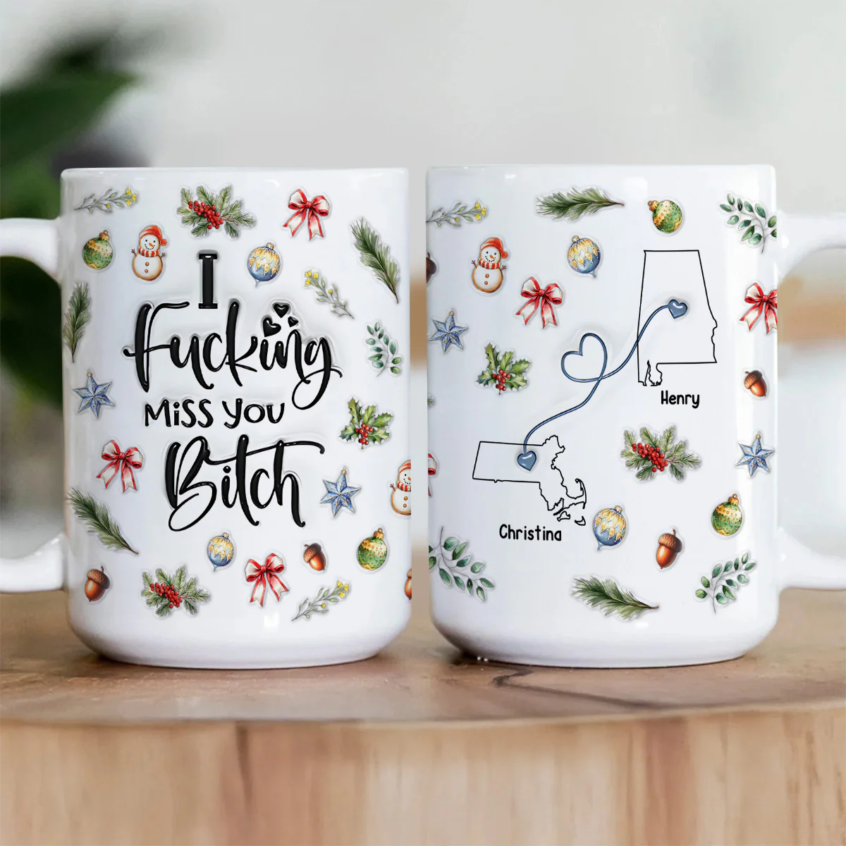 I Fucking Miss You Bitch - Personalized Ceramic Coffee Mug - Image 3