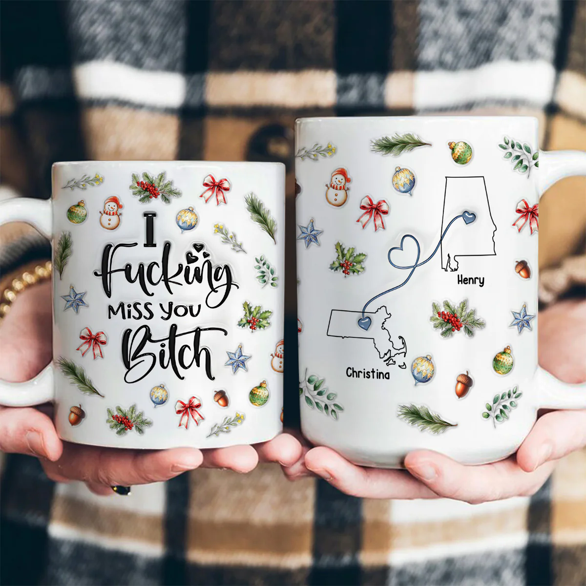 I Fucking Miss You Bitch - Personalized Ceramic Coffee Mug - Image 4
