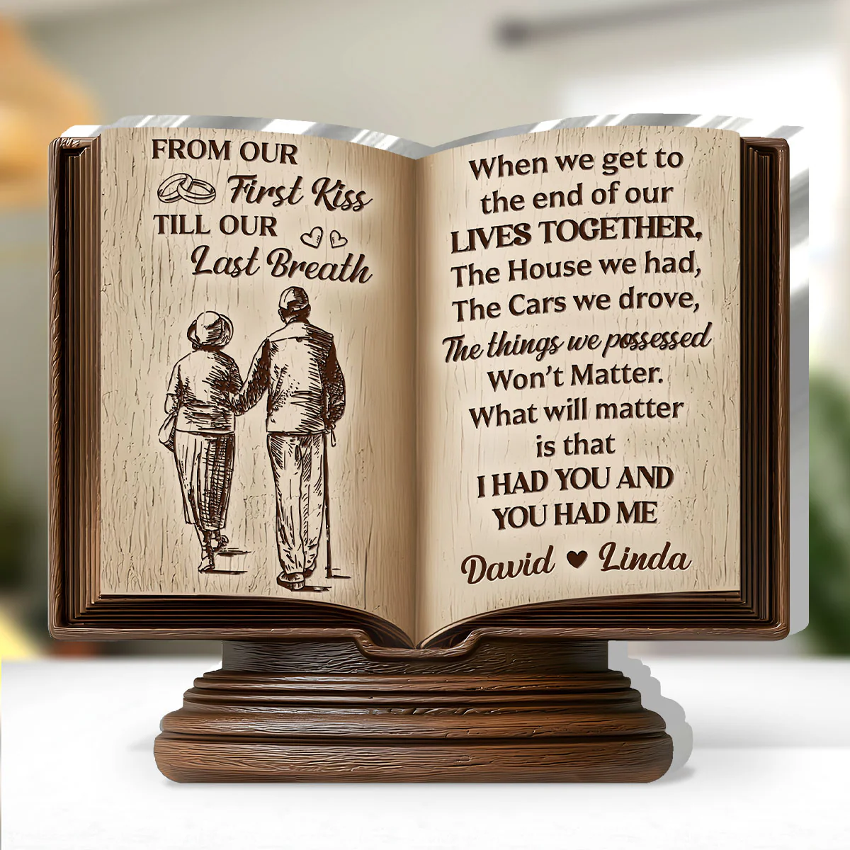 I Had You, You Had Me That’s All We Ever Needed - Personalized Custom Shaped Squared Acrylic Plaque - Image 3