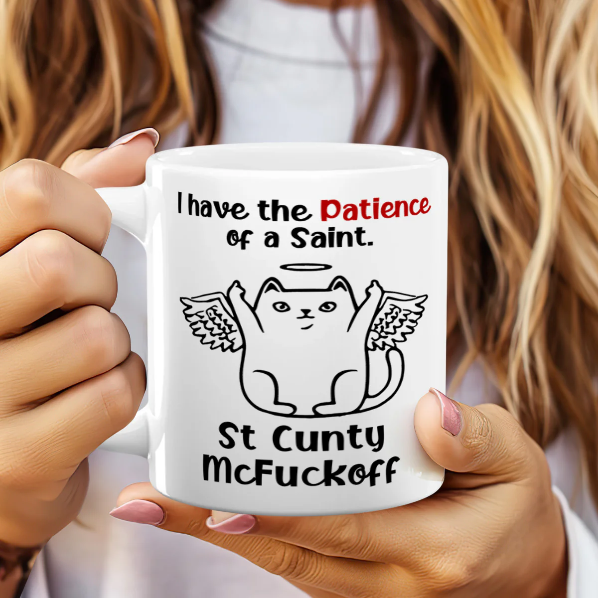 I Have The Patience Of A Saint - Personalized Mug - Image 2