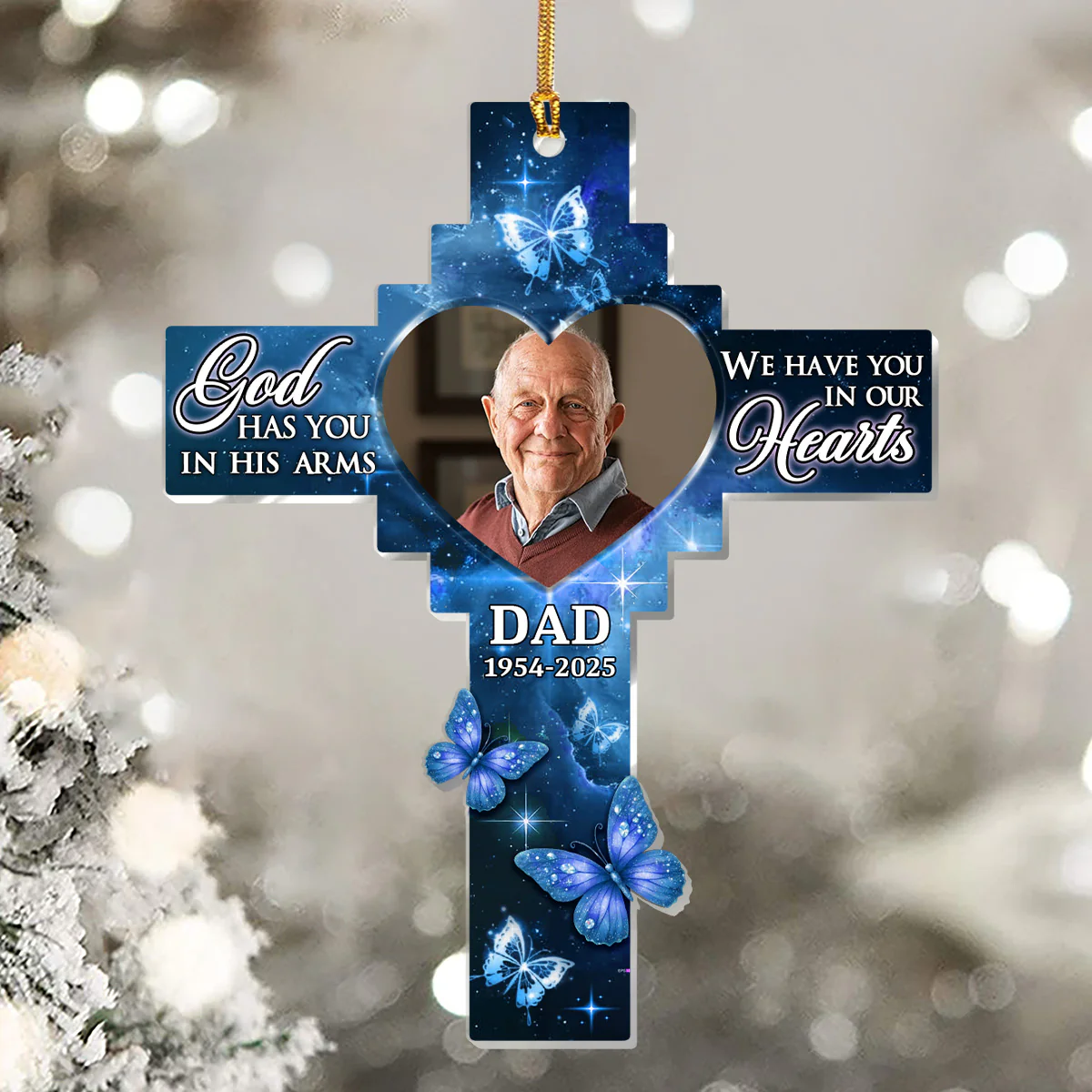I Have You In My Heart - Personalized 1-Layer Acrylic Ornament - Image 4