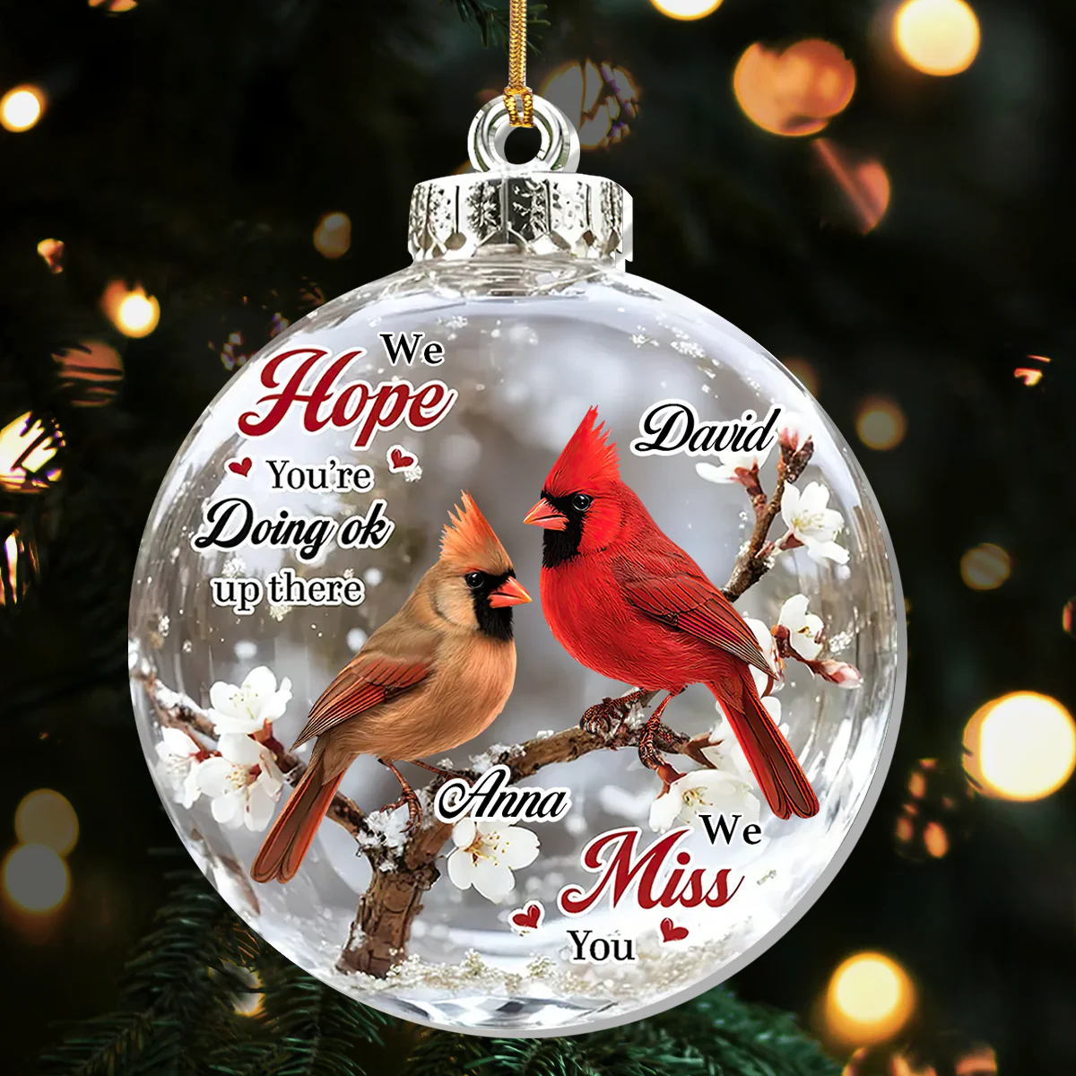 I Hope You Are Doing Okay - Personalized 1-Layer Acrylic Ornament