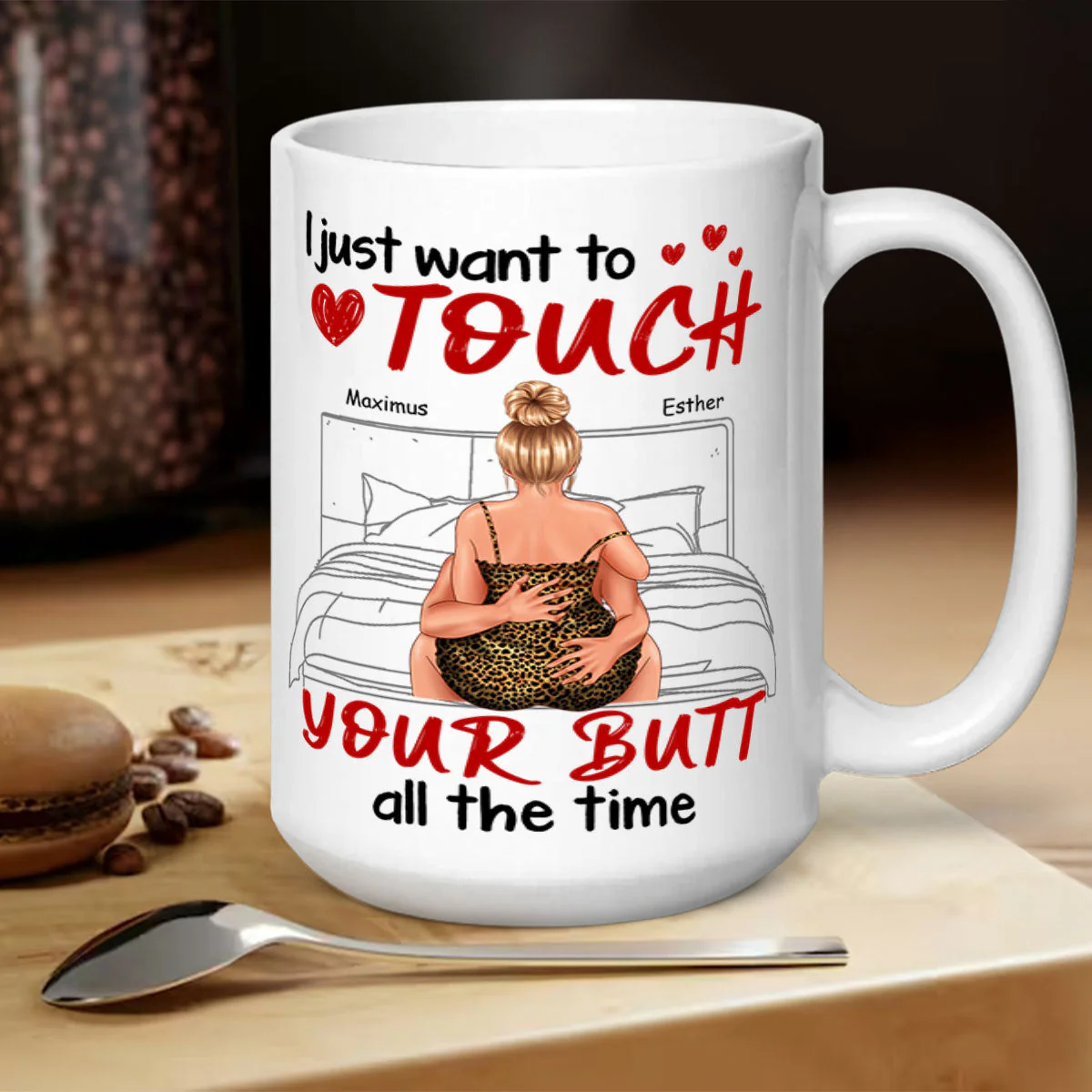 I Just Want To Touch - Personalized Mug - Image 5