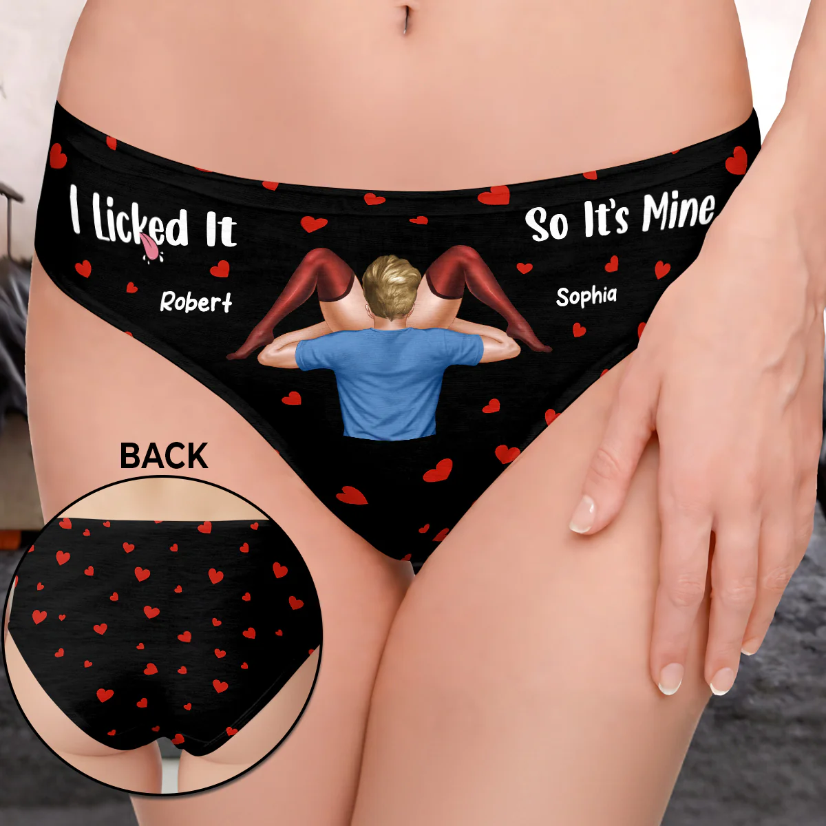I Licked It So It's Mine - Personalized Women's Low-waisted Brief