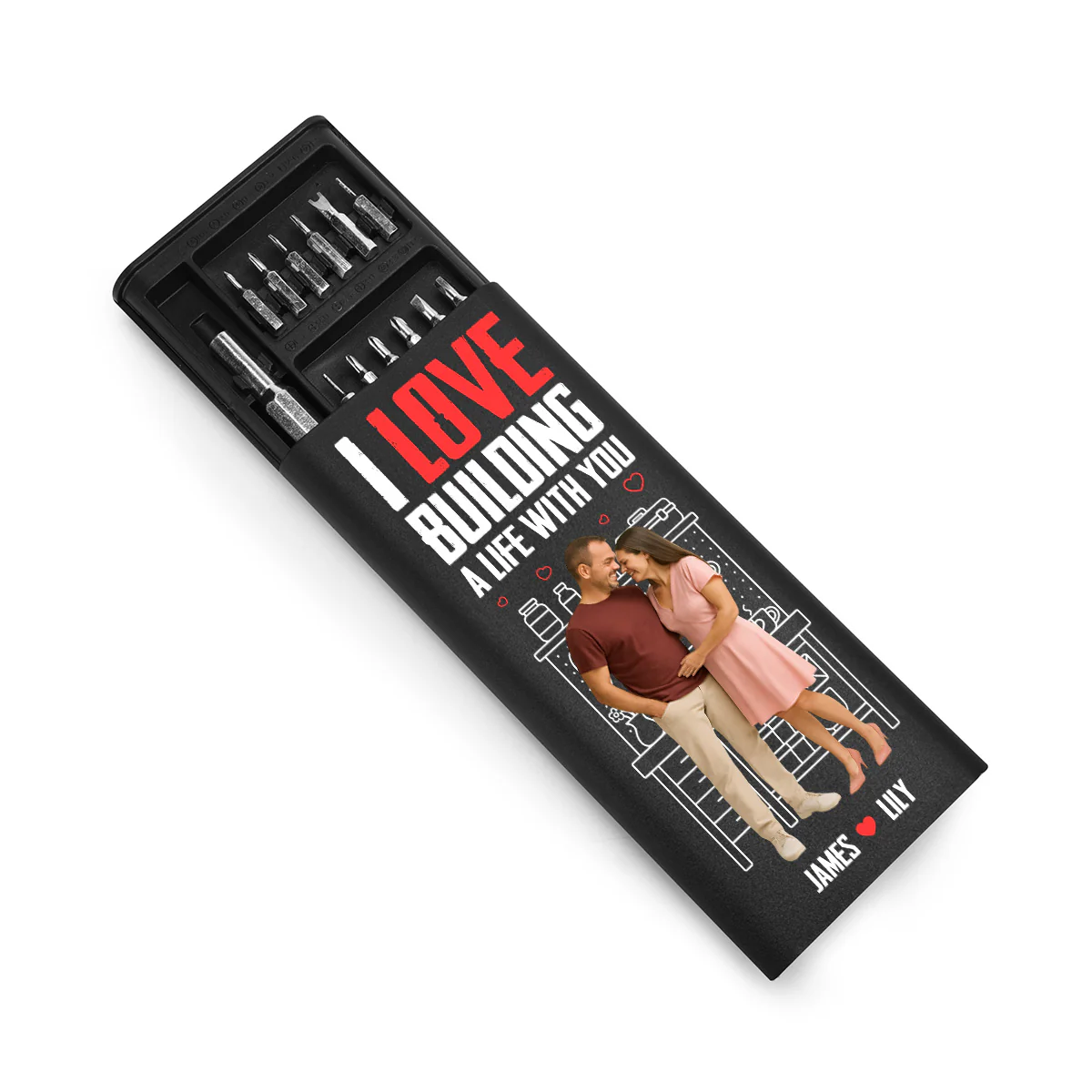 I Love Building A Life With You - Personalized Screwdriver Set - Image 2