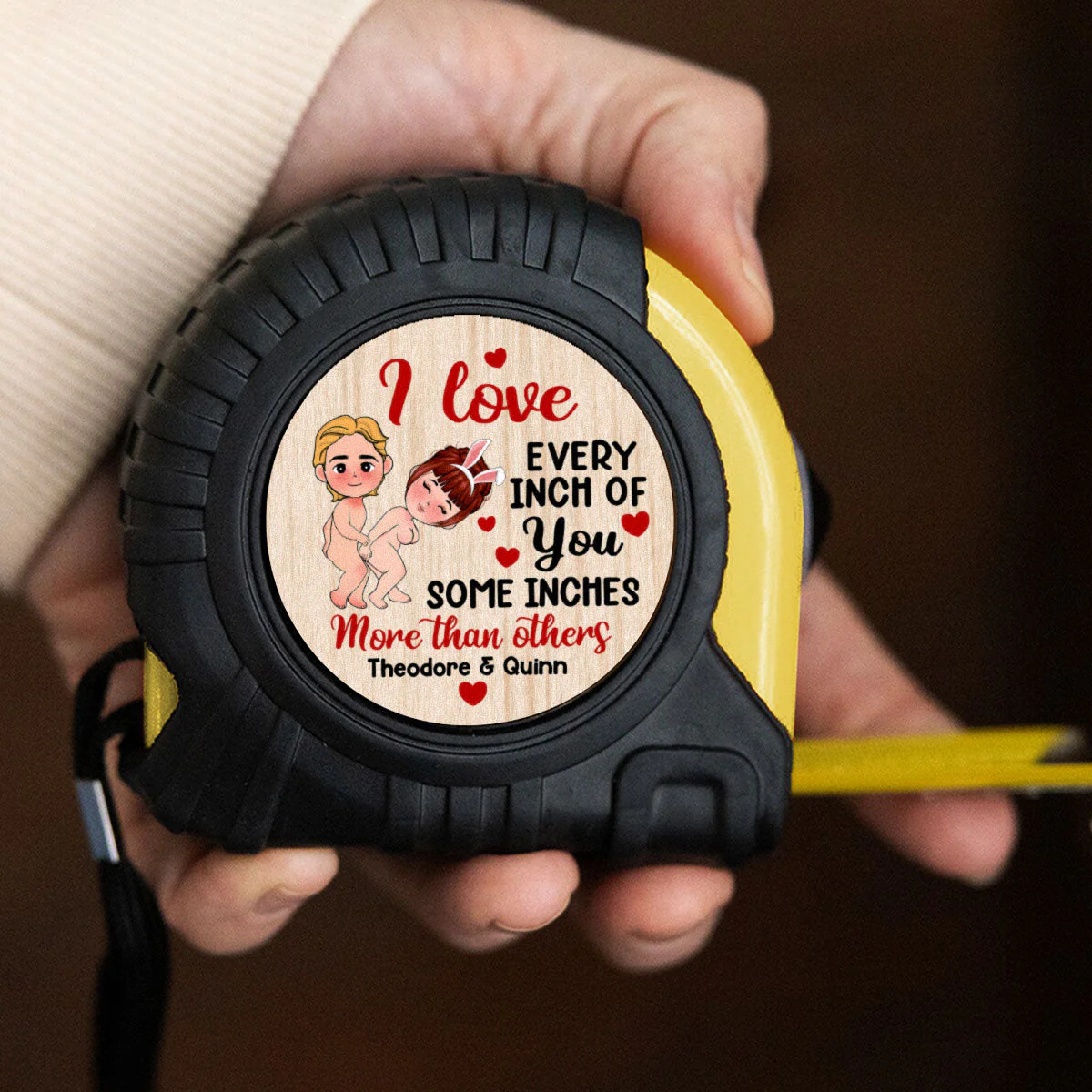 I Love Every Inch Of You - Personalized Tape Measure - Image 4