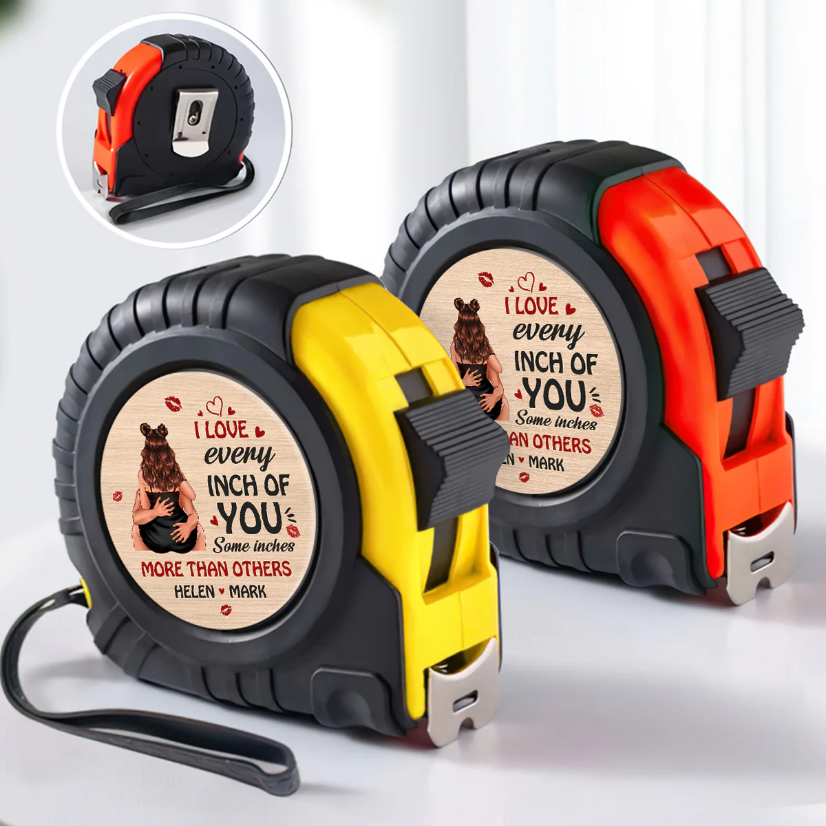I Love Every Inch Of You - Personalized Tape Measure - Image 3
