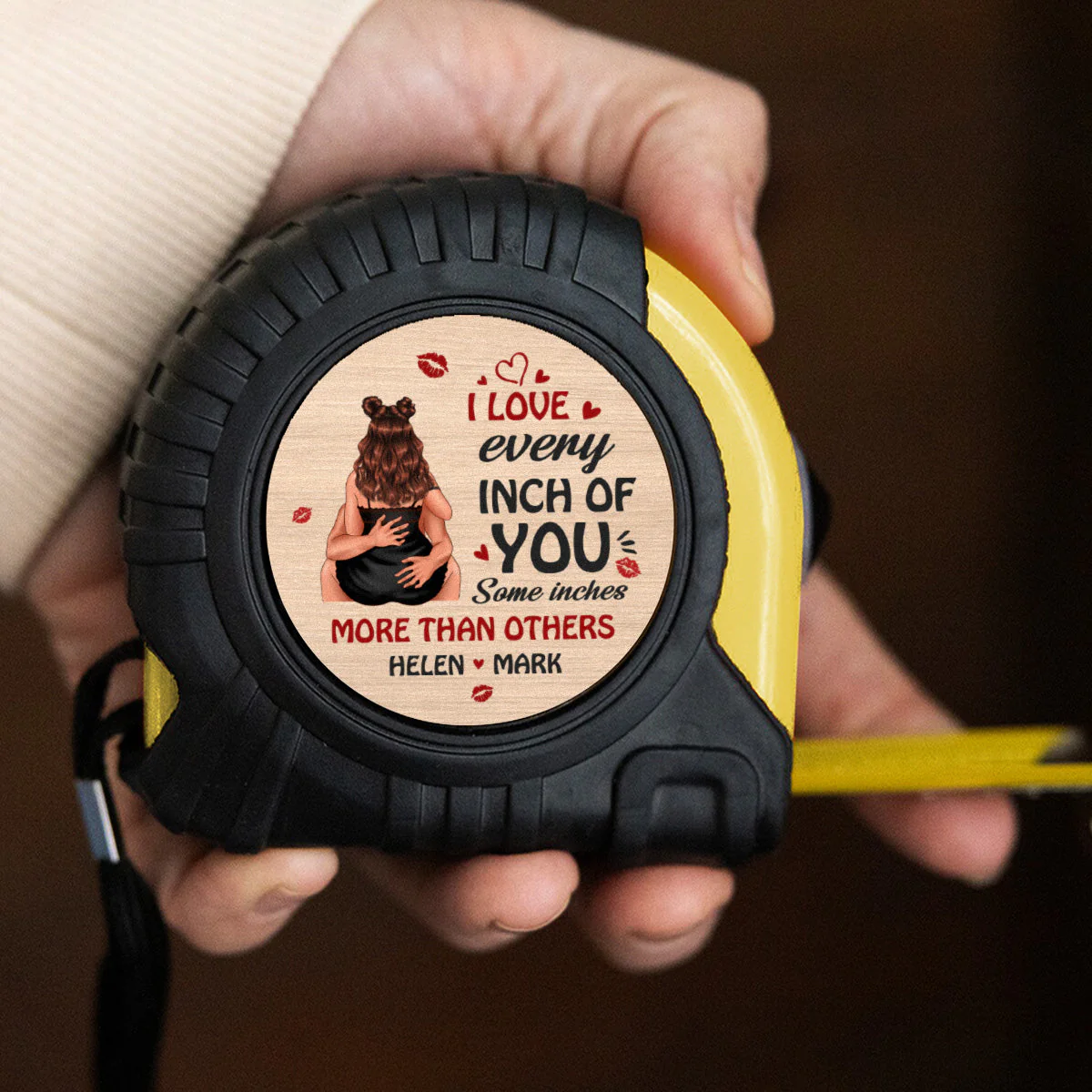 I Love Every Inch Of You - Personalized Tape Measure - Image 4